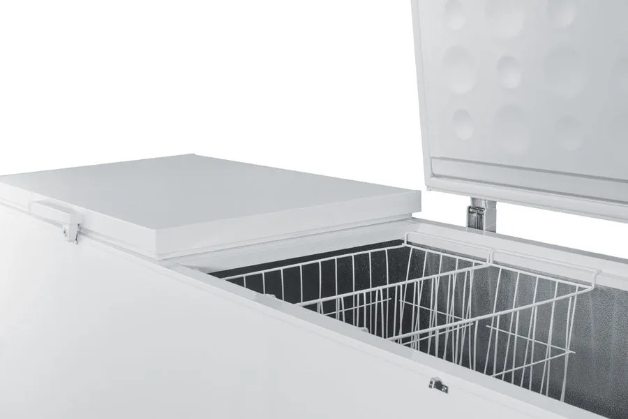 Summit 27 Cu.Ft. Chest Freezer with Stainless Steel Corner Guards - SCFM252WH