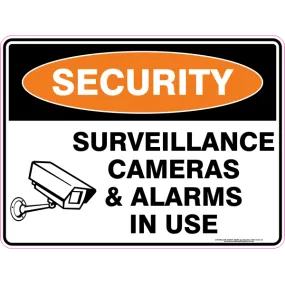 SURVEILLANCE CAMERAS & ALARMS IN USE