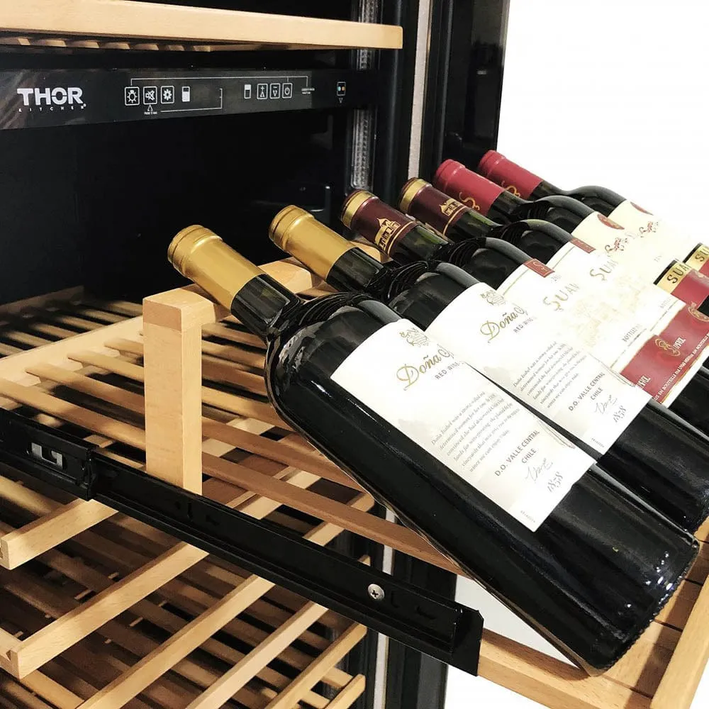 Thor Kitchen 24” Dual Zone Freestanding Wine Cooler TWC2403DI