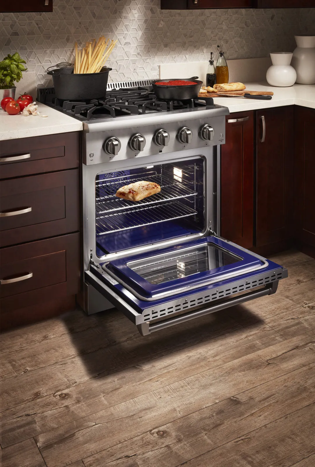 Thor Kitchen 3-Piece Pro Appliance Package - 30-Inch Dual Fuel Range, Dishwasher & Refrigerator in Stainless Steel