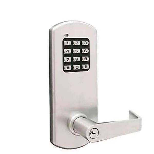 TownSteel - XCE2020S - Electronic Push Button Lever Set - Clutch Lever Set - Satin Chrome - Grade 1