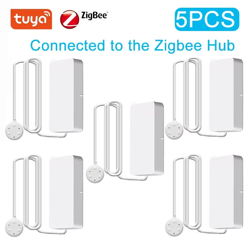 Tuya Water Leakage Alarm - WiFi/Zigbee Sensor for Flood Alert & Security