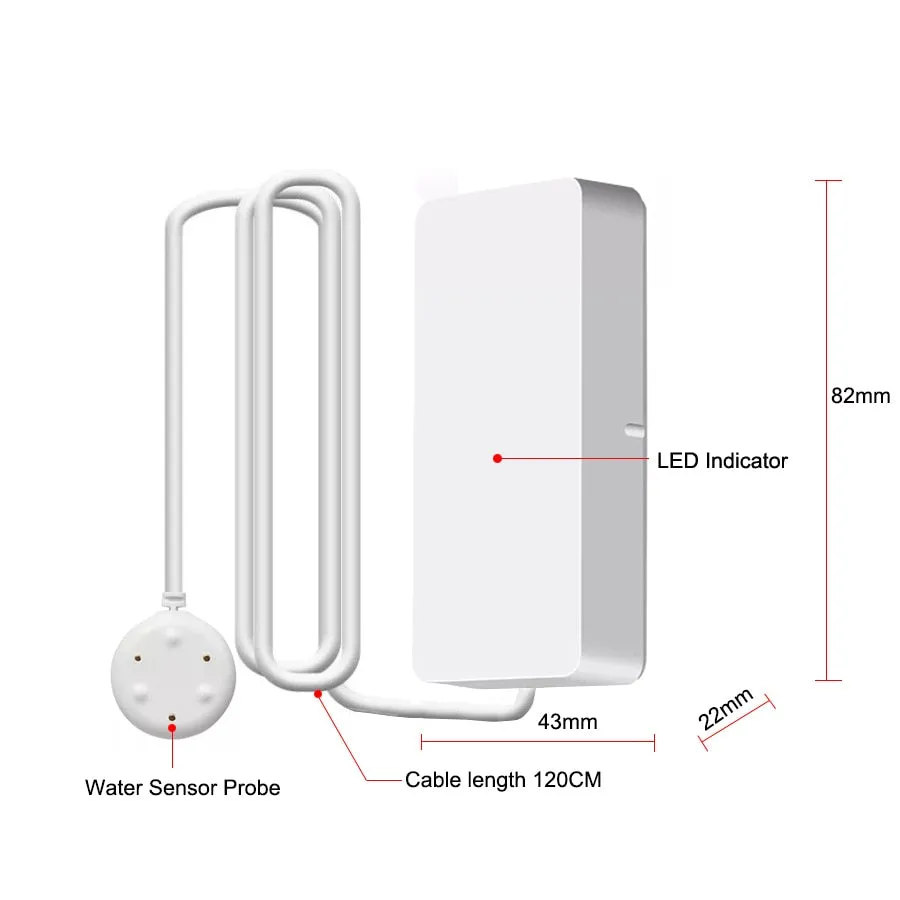 Tuya Water Leakage Alarm - WiFi/Zigbee Sensor for Flood Alert & Security
