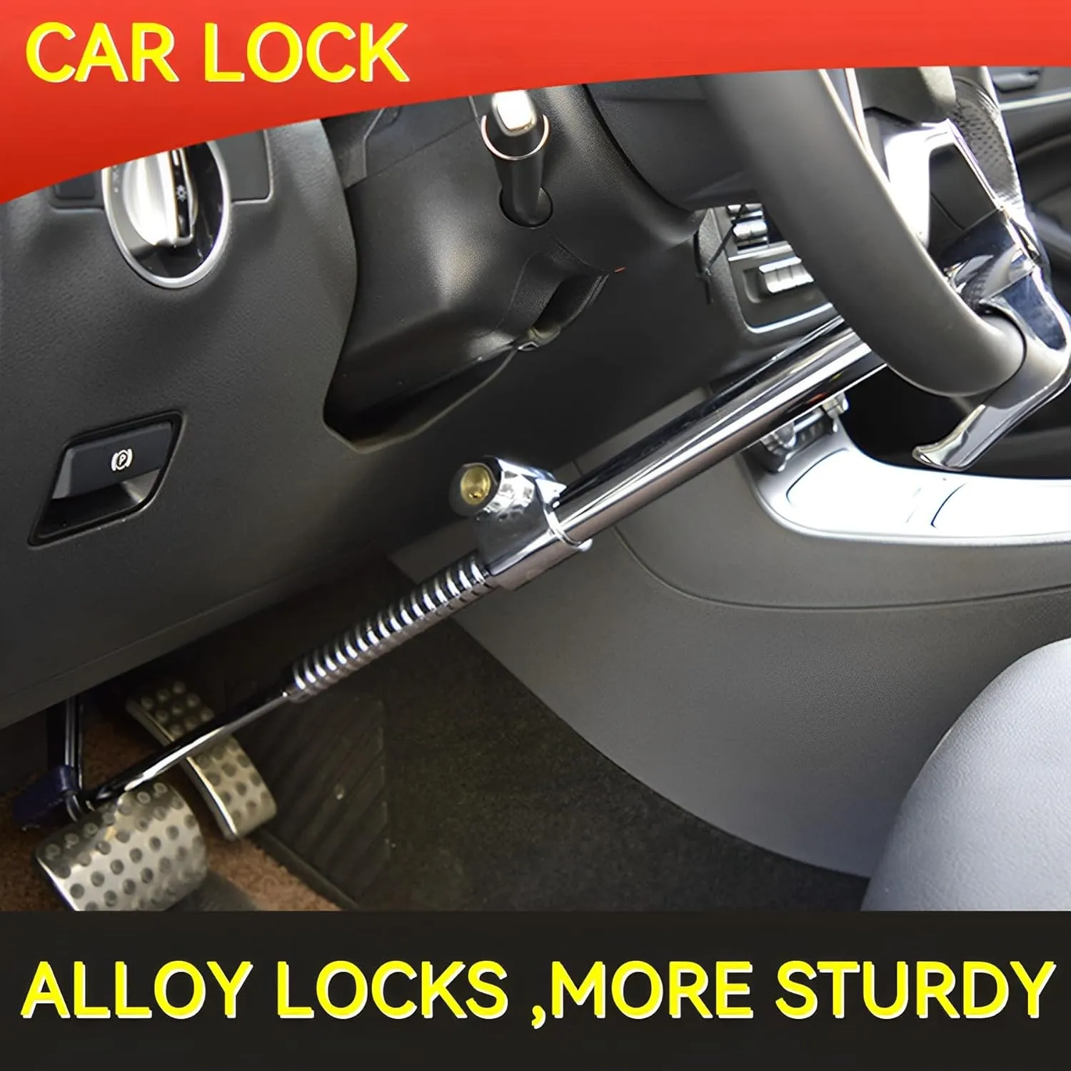 Universal Anti-Theft Car Steering Wheel Lock Jg69
