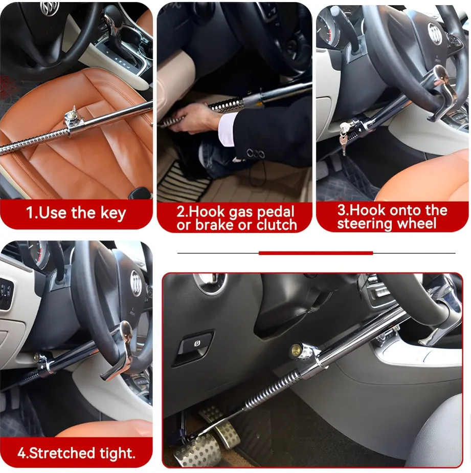 Universal Anti-Theft Car Steering Wheel Lock Jg69
