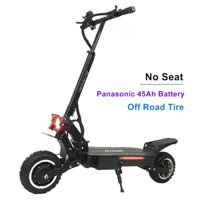 Upgraded 5600W Dual Motor Electric Scooter with On Roand or off road tire 2 big LED scooter lights electric bike e scooter
