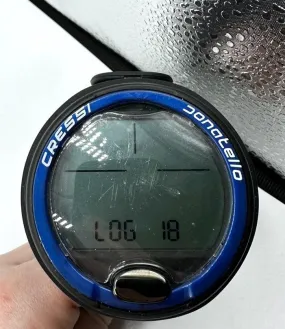 USED Cressi Donatello Scuba Diving Computer - Black / Blue