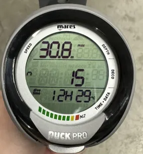 Used Mares Puck Pro Plus Scuba Dive Computer-Grey / Black