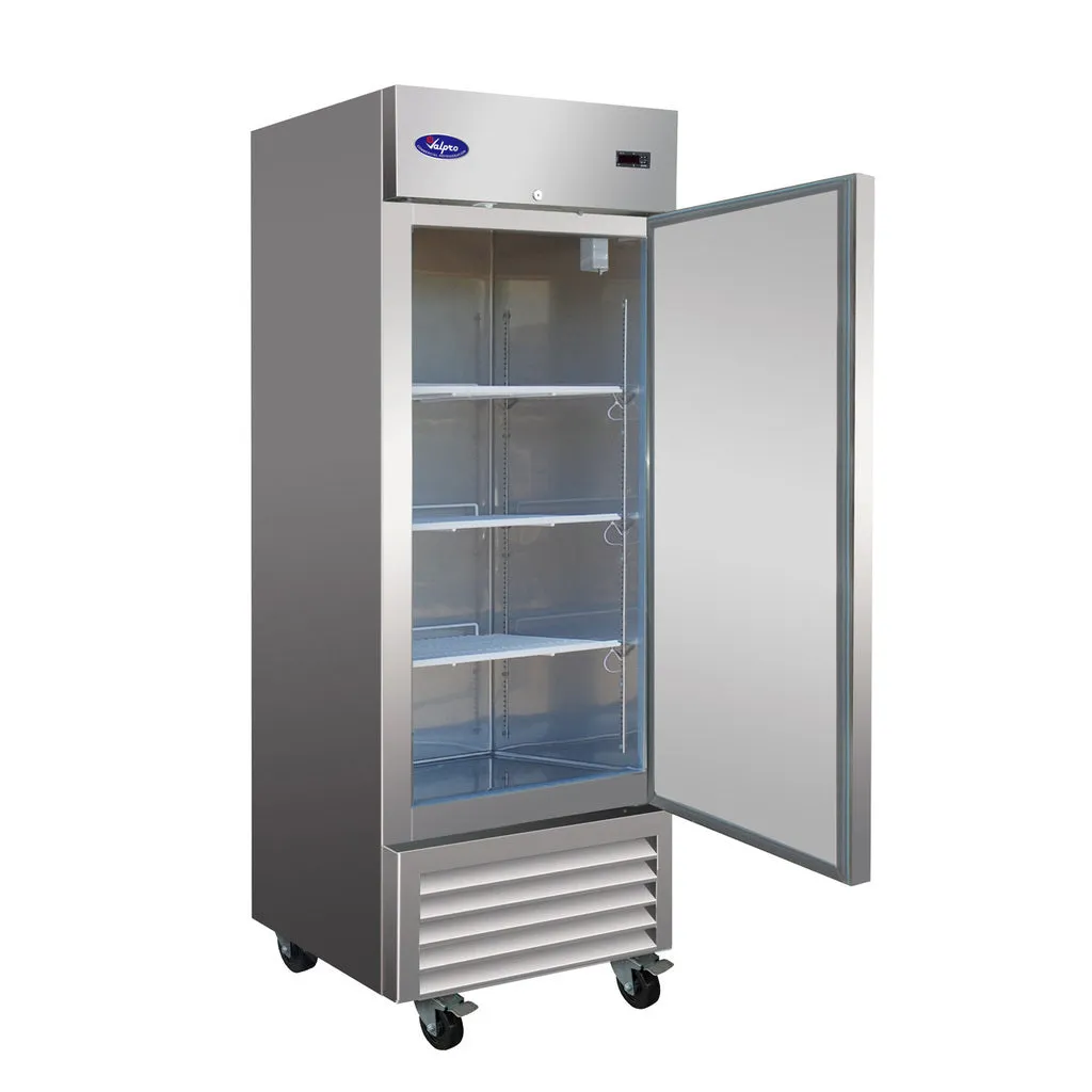 Valpro VP1F-HC, One Door 27" Reach In Freezer, Stainless Steel, 23 cu.ft.