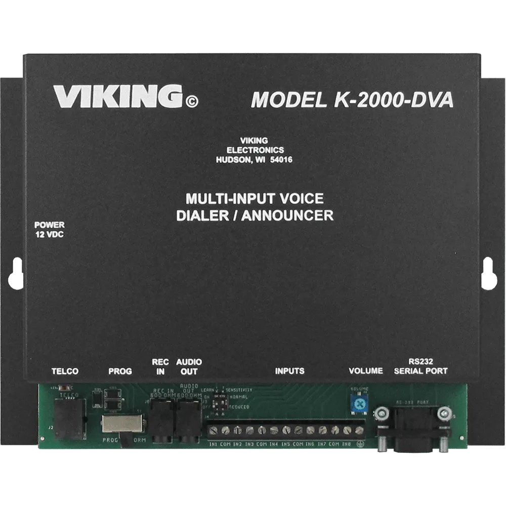 Viking K-2000-DVA  Eight Input Dialer/Announcer