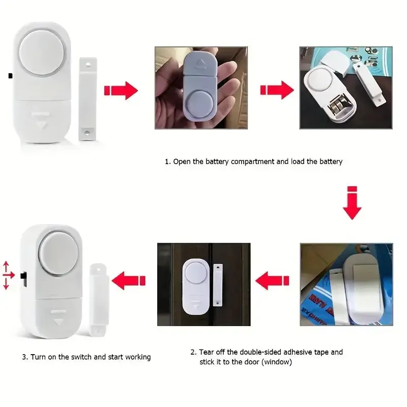 Window Door Burglar Security Warning Alarm Anti-Theft Reminder-Anti-Theft Alarm
