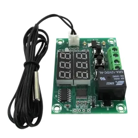 XH-W1219 W1219 DC12V Dual LED Digital Display Thermostat Temperature Controller Regulator Switch Control Relay NTC Sensor Module