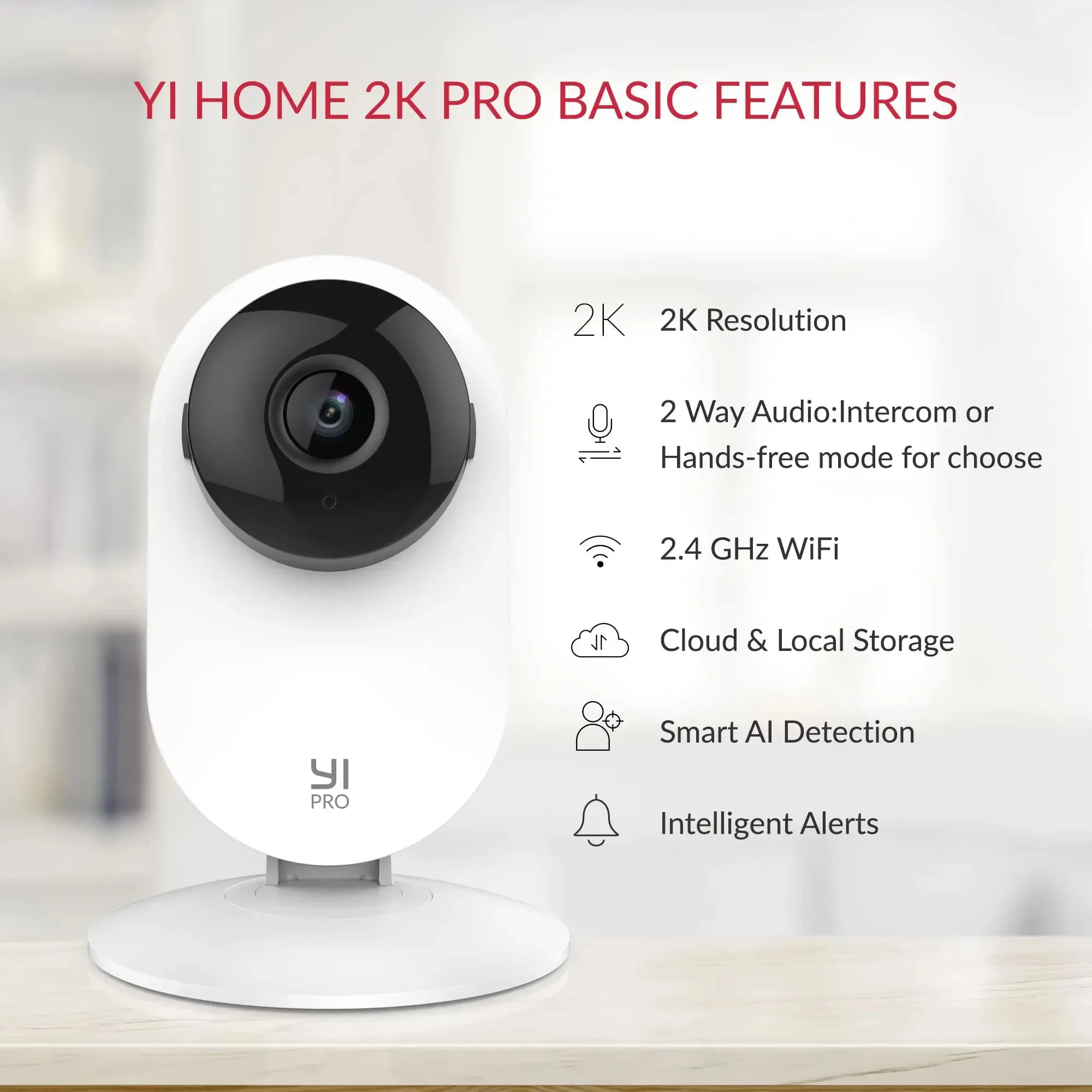 YI Pro Home Camera Smart Vide with Motion Detection